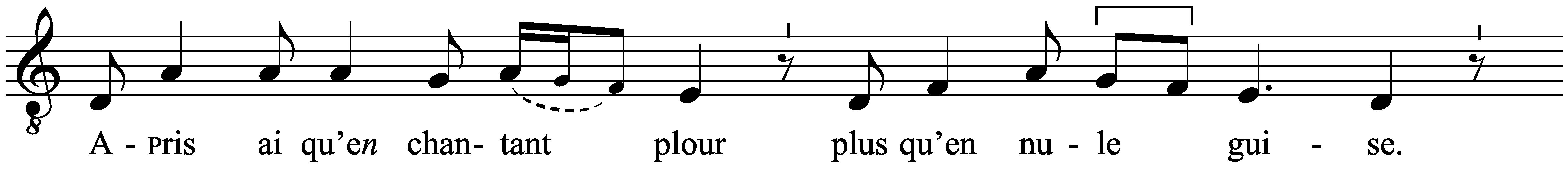 Work musical notation